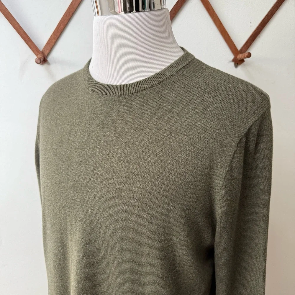 J. Crew Green Cotton Pullover